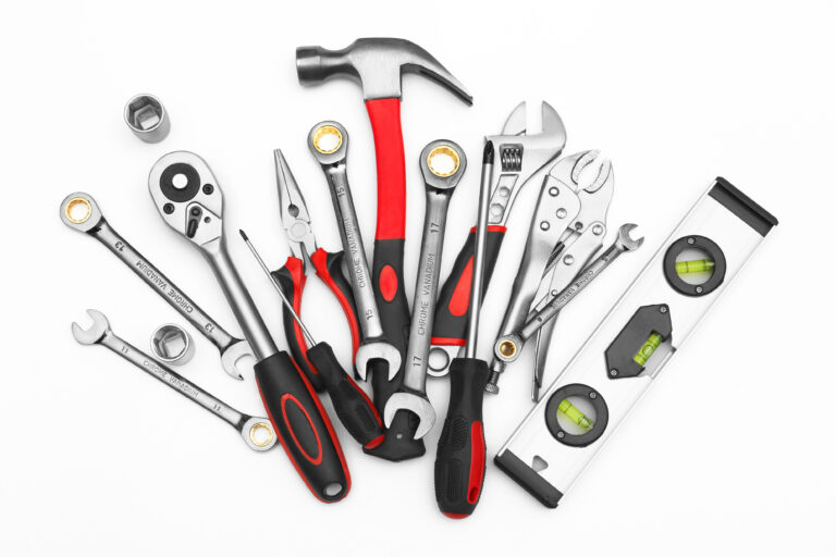 Many Tools on white background